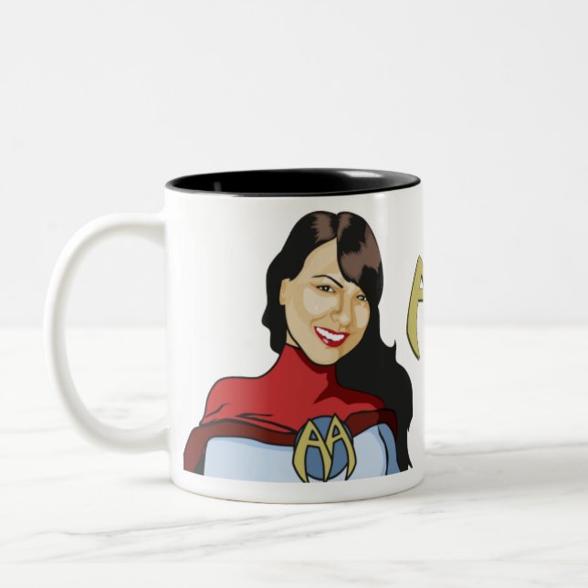 OM eins Zweifarbige Tasse (Links)