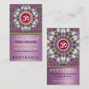 OM-Energie-Yoga-heilende Stern-Visitenkarte Visitenkarte