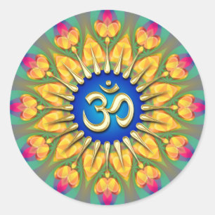 OM Étiquette de guérison spirituelle sans peur de 