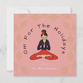 Om For The Holidays Card Feiertagskarte