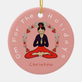 'Om For The Holidays' Yogi Friend Ornament