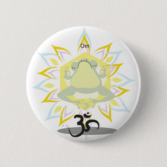 Om Frog Button (Vorderseite)