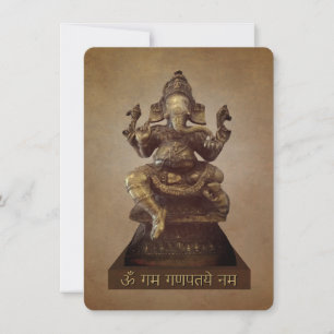 Om Gan Ganpataye Mantra an Lord Ganesha Karte