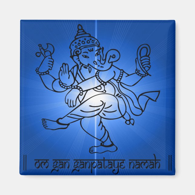 Om-Gan-Ganpataye-Namah Magnet (Vorne)
