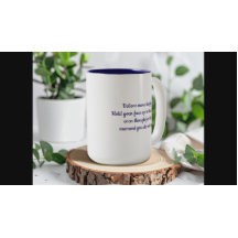 OM Gebet und Schmetterlingmünzen Tasse