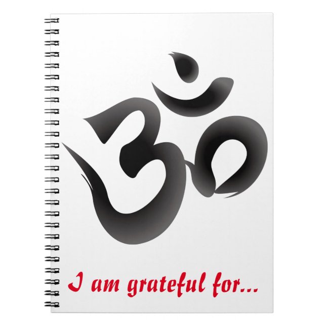 Om Gratitude Journal Notizblock (Vorderseite)