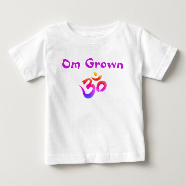 Om Grown Lila Baby T-Shirt (Vorderseite)