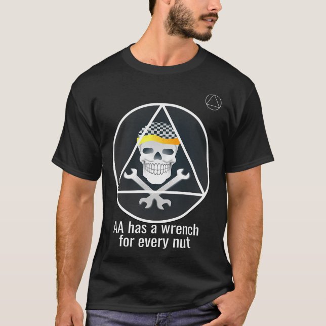Om haben einen Schlüssel für jede Nut Alcoholics T-Shirt (Vorderseite)
