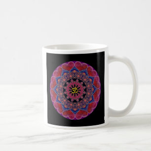 OM-Herz-Mandala Kaffeetasse