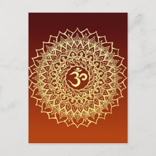 OM HINDU SYMBOL POSTKARTE
