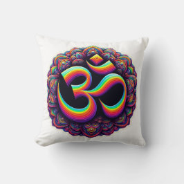 Om Hindu Symbol Throw Kissen
