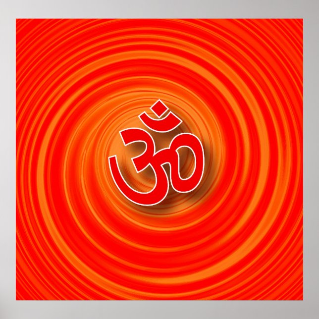 Om im Hintergrund Poster (Vorne)