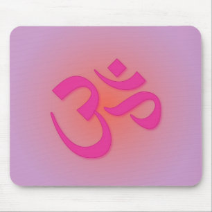 OM, im Rosa und in der Orange Mousepad