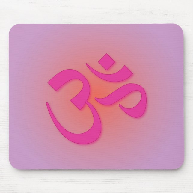 OM, im Rosa und in der Orange Mousepad (Vorne)