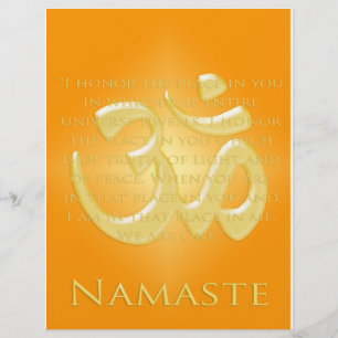 Om in Orange & Gold - Namaste Flyer