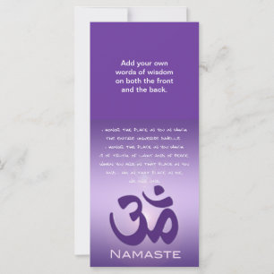 Om in Purples - Namaste