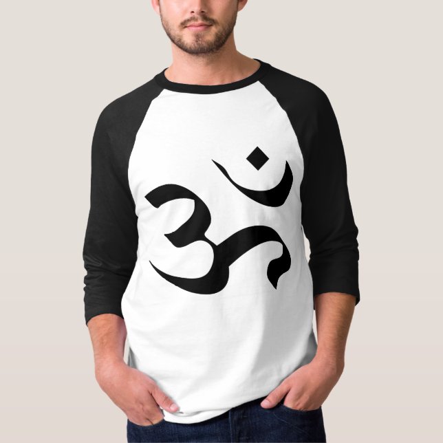 Om in Sanskrit 2 T-Shirt (Vorderseite)