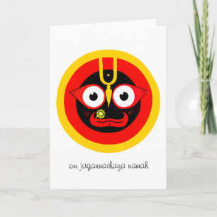 Om Jagannathaya Grußkarte Karte