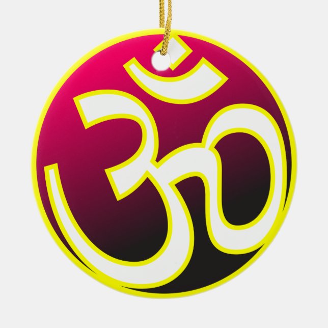 OM KERAMIK ORNAMENT (Vorne)