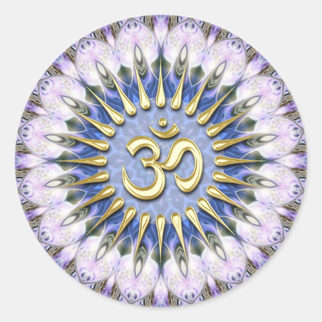 OM Lavender Love Energy Sticker de guérison spirit (Devant)