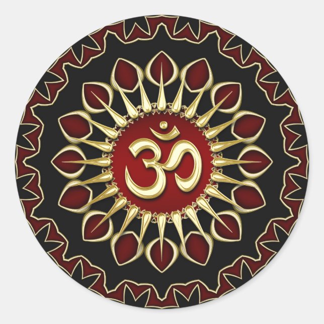 OM Light Courage Énergie Sticker Spirituel Healing (Devant)