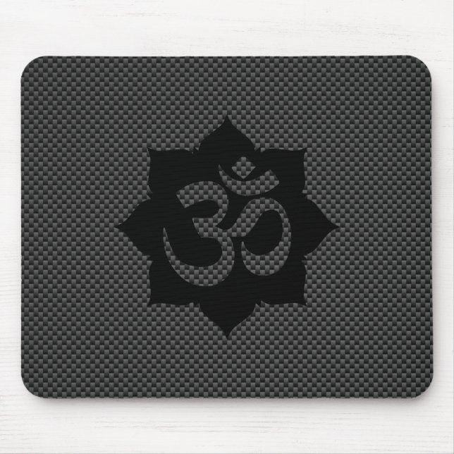 OM-Lotos-Spiritualität-Yoga in der Mousepad (Vorne)