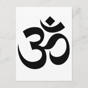 Om ma ni pad me hum Design Products Postkarte