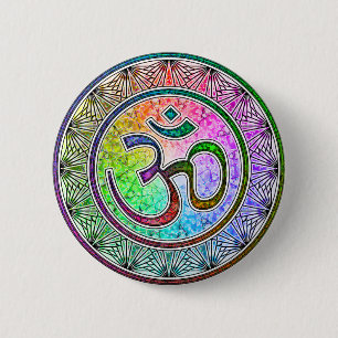 OM-Mandala Button