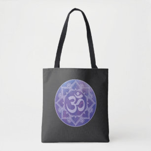 Om Mandala Lila Tasche