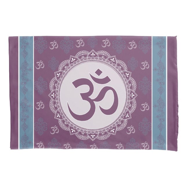 OM Mandala - Pillowcase Kissenbezug (Vorderseite)