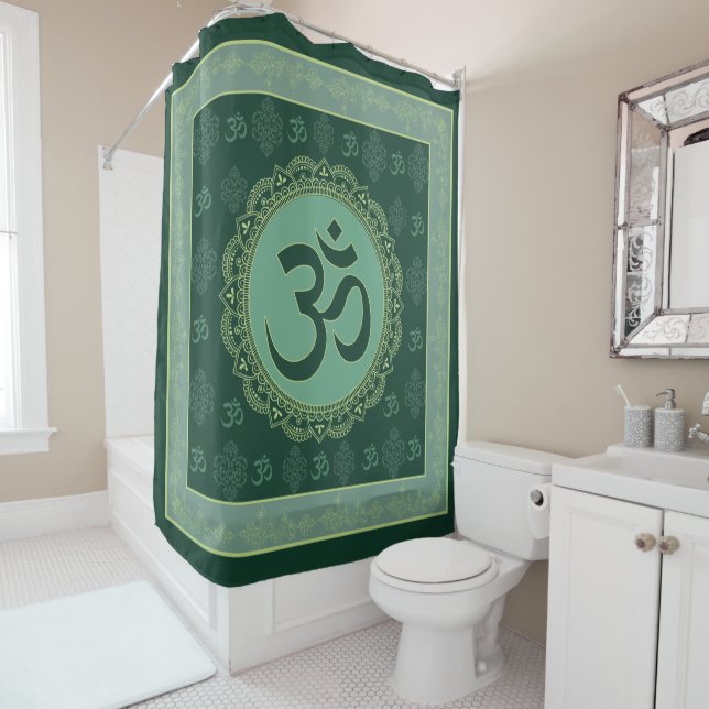 OM Mandala - Rideau de douche (En situation)
