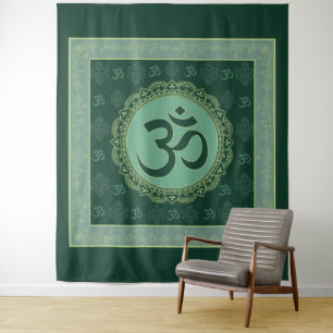 OM Mandala - Tapestry Wandteppich