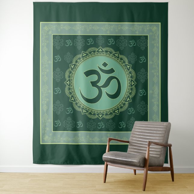 OM Mandala - Tapestry Wandteppich (Beispiel)