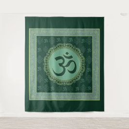 OM Mandala - Tapestry Wandteppich