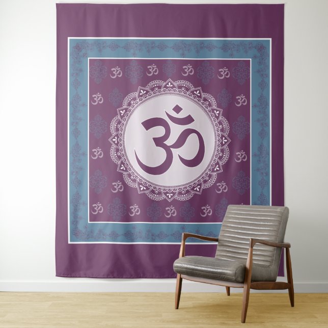 OM Mandala - Tapestry Wandteppich (Beispiel)