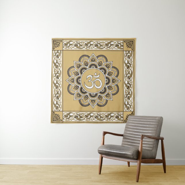 OM Mandala - Tapisserie (En situation)