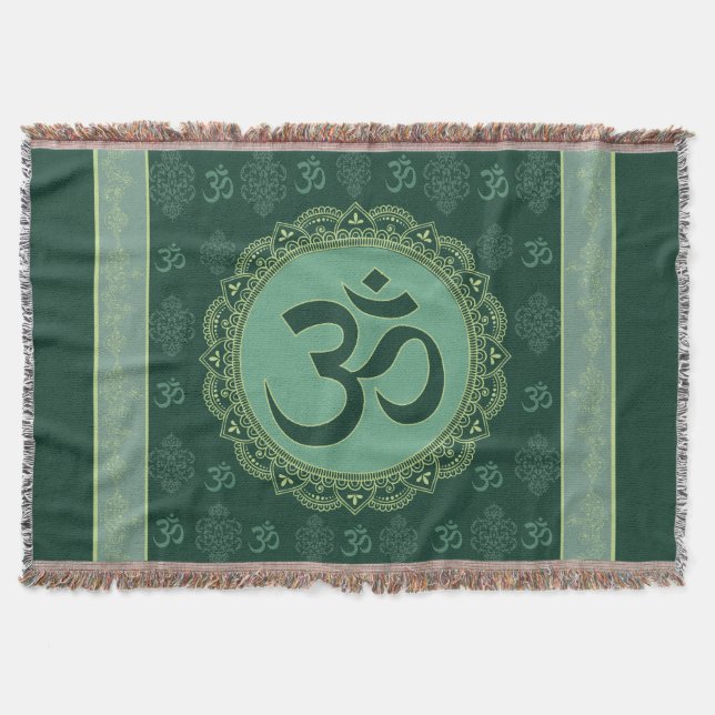 OM Mandala - Werft Blanket Decke (Vorderseite)