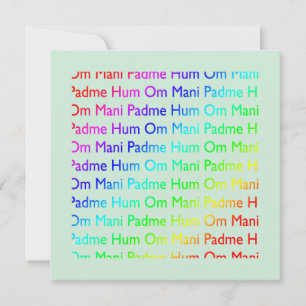 Om mani padme hum Invitation