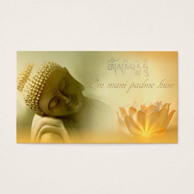 Om mani padme hum - Mantra Card (Devant)