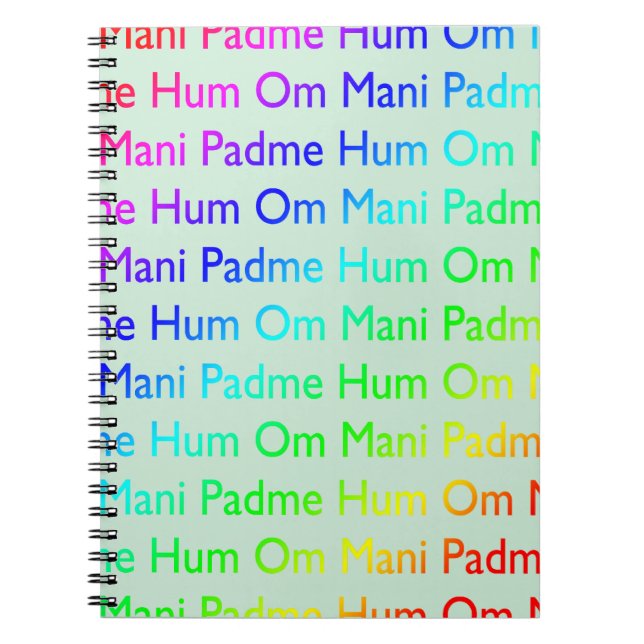 Om Mani Padme Hum Notizblock (Vorderseite)