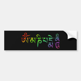Om Mani Padme Hum Tibetan Mantra Rainbow Autoaufkleber