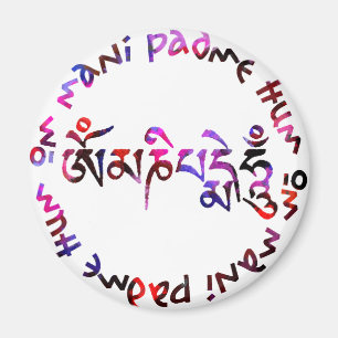 OM Mani padme Summen Magnet