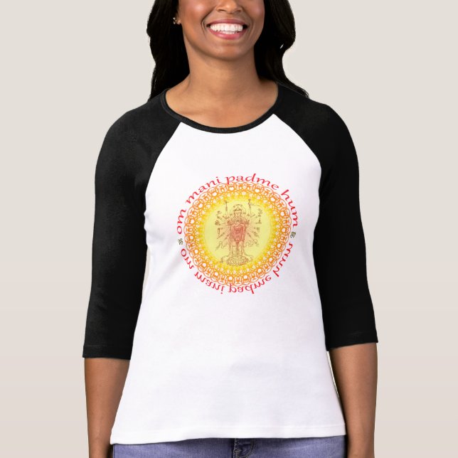 OM Mani padme Summen T-Shirt (Vorderseite)