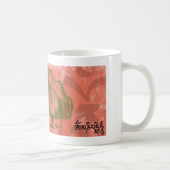 OM Mani padme Summen Tasse (Rechts)