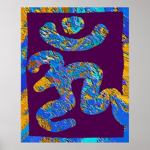 OM MANTRA - Für den Frieden Poster