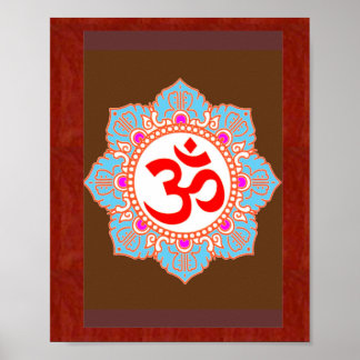 Om Mantra Kunst: von Navin Joshi, LOWPRICE Geschen Poster