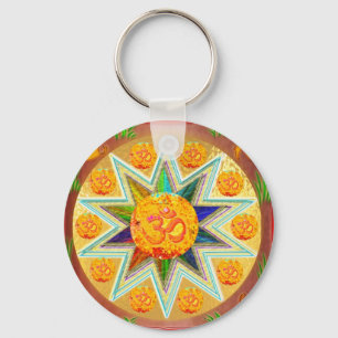 OM Mantra : LAUT GAYATRI SINGEN, im Herzen SAVITRI Schlüsselanhänger