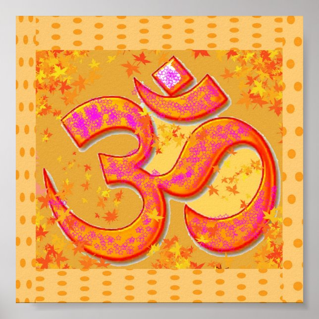 OM Mantra Symbol : OMMANTRA Poster (Vorne)
