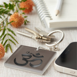 Om Mantra Symbol Zitat Personalisiert Bronze rot Schlüsselanhänger
