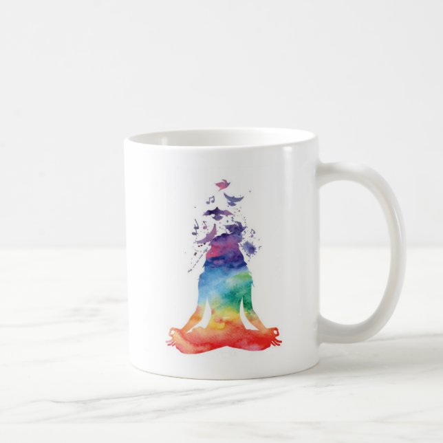 OM Meditation Yoga Mug Kaffeetasse (Rechts)